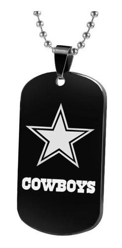 Colgante Tipo Placa Del Ejercito Dallas Cowboys Nfl