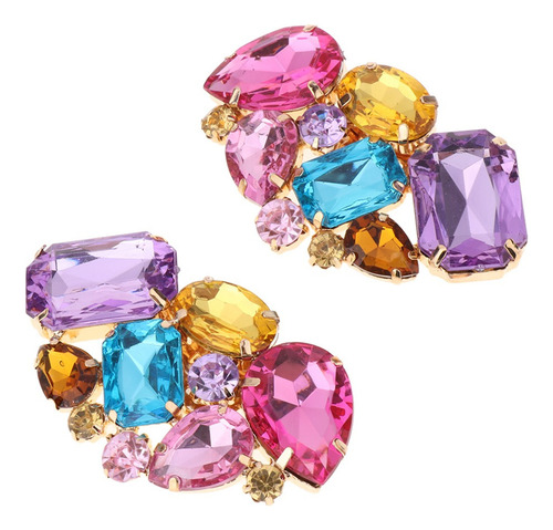 Broches De Diamantes De Imitación Con Forma De Multicolor