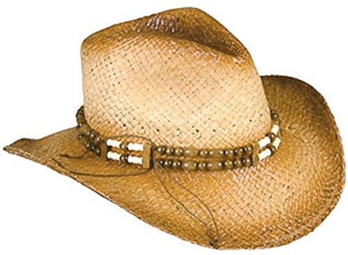 Nuevo Sombrero Cowgirl De Vaquero Tejido De 2 Tonos Con Band