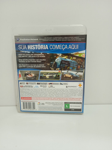 Gran Turismo 6 Ayrton Senna Ps3 Semi Novo Físico (completo) (Usado)