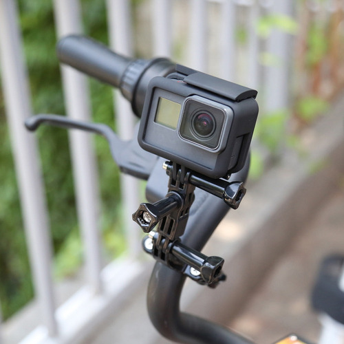 Soporte Gopro Pata Timon De Bicicleta Abrazadera Manillar