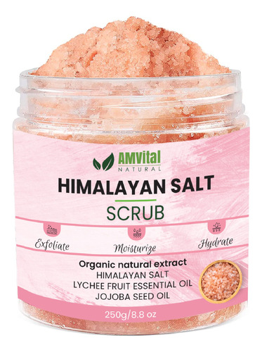 Amvital Exfoliante Corporal Con Sal Del Himalaya, Ayuda A Hi