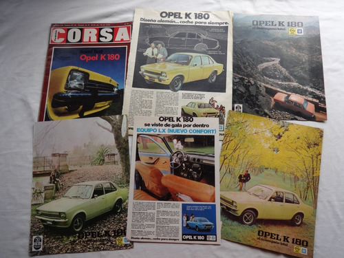  Lote Publicidades Revista Opel K180 General Motors Catalogo