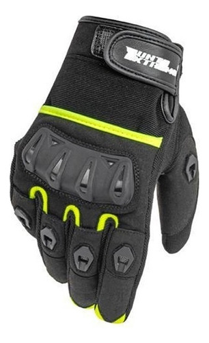 Guantes Punto Extremo Fighter Negro/ Amarillo Rider One Color Negro Talla M