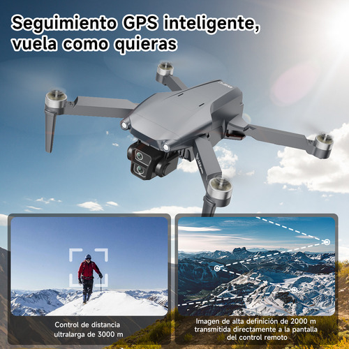 Mini Drone Profesional Gps Controlador Avanzado Pantalla L6001, SJRC 8k L600-1PRO MAX L600-1PRO 2