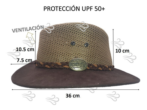 Sombrero De Malla Ligero Y Transpirable Con Trenza, Unisex