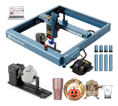 20w Grabador Láser Sculpfun Sf-a9 Y Rodillo Y Software