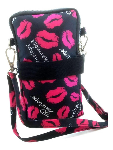 Imagen 6 de 10 de Mini Morral Porta Celular Tres Cierres Bandolera Impermeable
