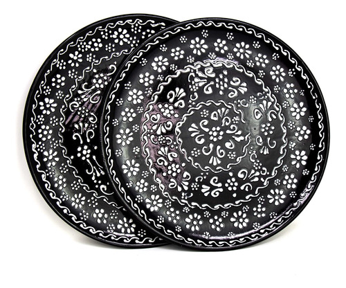 Platos Vajilla Set Cerámica 2 Piezas 29.84 Cm Llanos 9878097