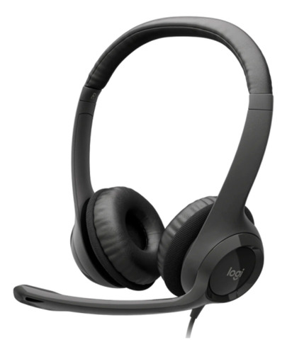 Headset Com Fio Microfone Controles Integrados Logitech H390
