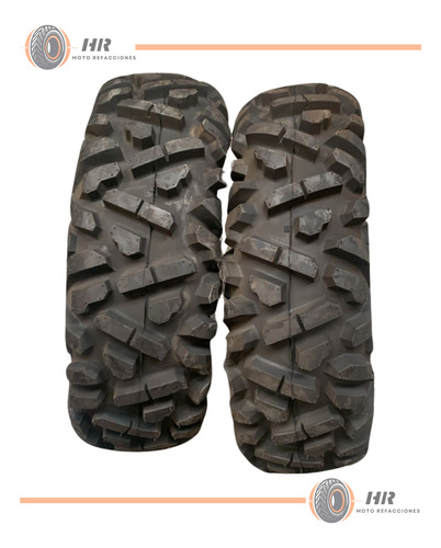 Par (2) Llantas 25x8-12 Para Cuatrimoto Atv F