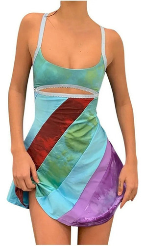 Vestido De Verano Para Mujer, Suelto, Delgado, Cuello Rehace