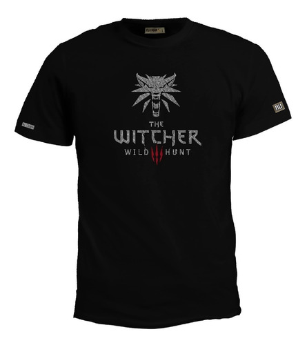 Camiseta Estampada The Witcher Logo Serie Hombre Bto 