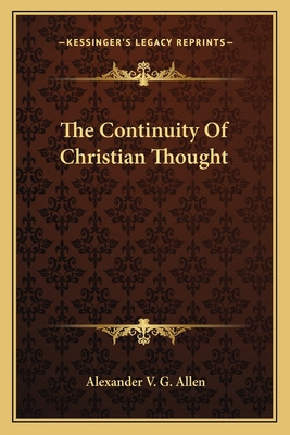 Libro The Continuity Of Christian Thought - Allen, Alexan...