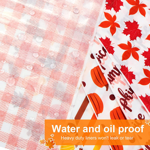 240 Hojas De Papel Encerado Para Alimentos Secos, Encer...