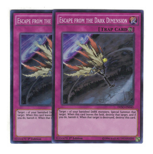 Yugioh 3x Escape From The Dark Dimension Super 1st Deso-en04