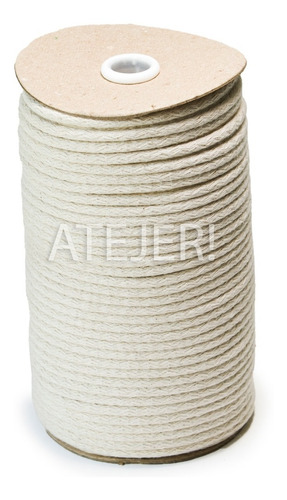 Imagen 4 de 4 de Cordón Relleno De Algodón De 3mm X 100 Metros Crudo