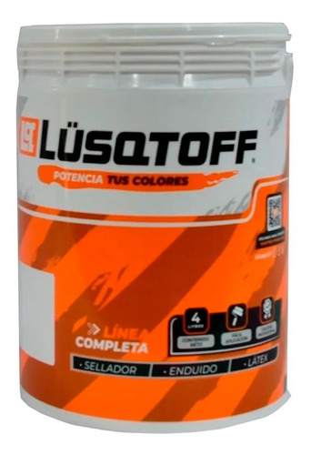 Pintura Latex Interior Exterior X 4 Ltrs Lusqtoff Llext4-8 P