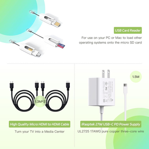 Kit De Inicio Para Raspberry Pi 5 Ram 4gb- 64gb Edición De O