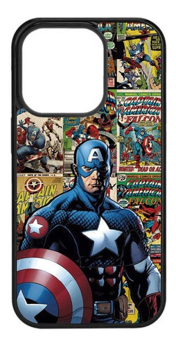 Case Funda Protector Capitan America iPhone 14 Pro Max