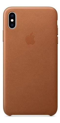 Funda Apple Leather Case Para iPhone XS Max 6.5 Brown 