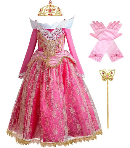Hoizosg Princesa Vestir Para Niñas La Bella Durmiente Fiesta