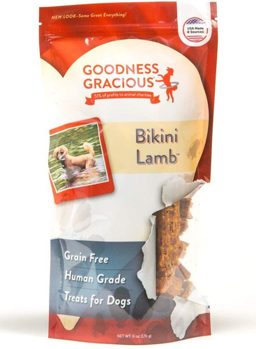 Goodness Gracious Human Grade Bikini Lamb Treats For Dogs- R