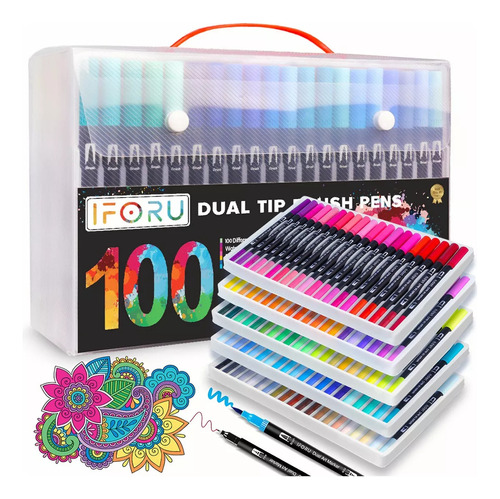 100 Plumas De Gel Colores Metálicas, Glitter, Pastel Y Neón