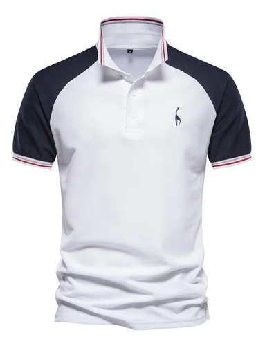 Camiseta Tipo Polo De Golf Con Manga Raglán Para Hombre, Cas