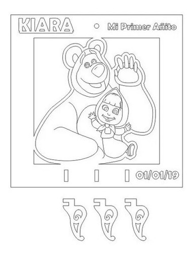 Imagen 7 de 7 de 25 Porta Llaves Infantiles Personalizado Souvenir Fibrofacil