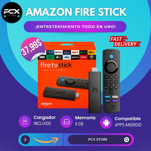 Amazon Fire Tv Stick Última Versión Netflix Hbo Y Más