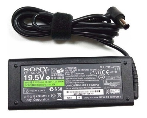 Cargador Notebook Sony Vaio 19.5v 4.7a 90w Vgp Ac19v10 Origi