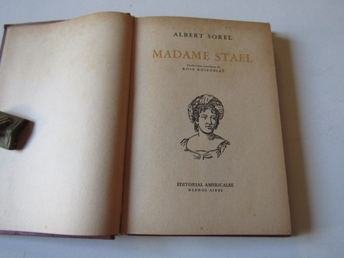 Madame Stael Alberto Sorel