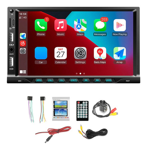 Radio 7¨ Multimedia Bt 5.0  Apple Carplay & Android