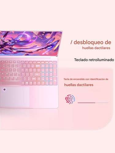 Laptop 15.6 Pulgadas Celeron N4000 Ram 8gb Ssd 512gb W11p Rosa