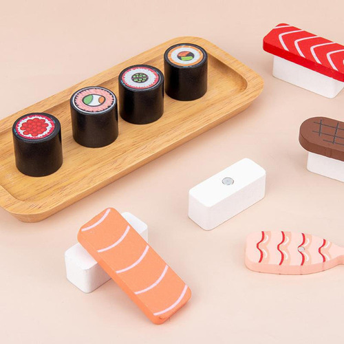 Ba Juego De Sushi De Madera Juego De Juguetes De Comida,