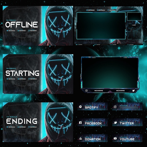 Pack Stream Twitch League Of Legends - Paneles - Overlays
