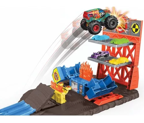 Pista de Carrinhos Hot Wheels - Monster Trucks - Estação de