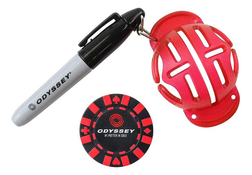 Odyssey Straight Shot Putt Golf Ball Marker Stencil Alignmen