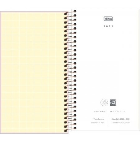 Agenda 2021 Semanal Happy Bolso M2 Tilibra