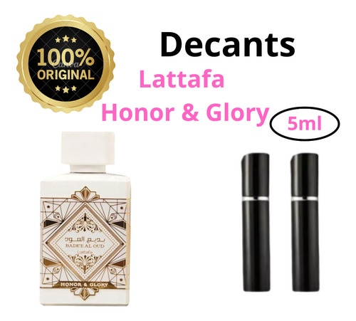 Muestra De Perfume O Decants Lattafa Honor & Glory Unisex 