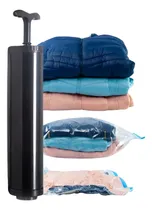 Comprar Kit 4 Saco A Vacuo G Viagem Roupa 70x110cm + Bomba De Vácuo Magnow