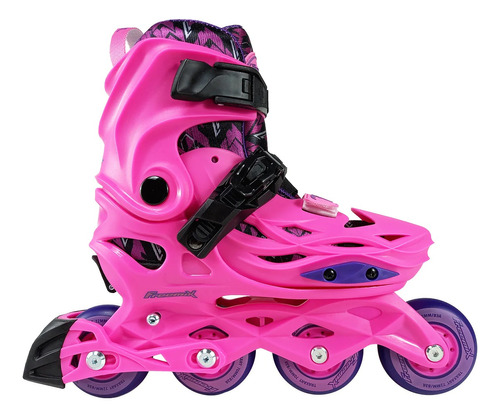 Patins Freemix Urban Inline Infantil Rosa Abec 9 Traxart