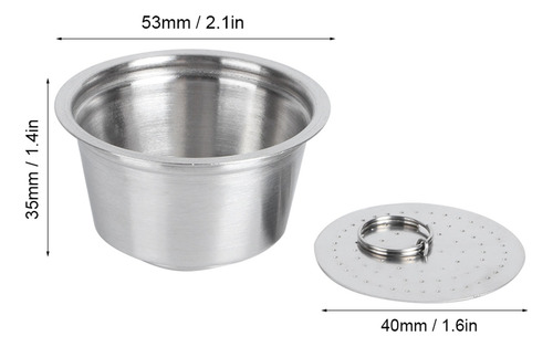 Cápsula De Café Reutilizable Para Dolce Gusto, Acero Inox