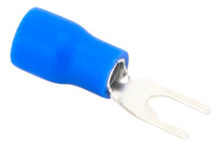 Terminal Tipo Horquilla Espada Aislada 18 - 14 Awg 25 Pzs