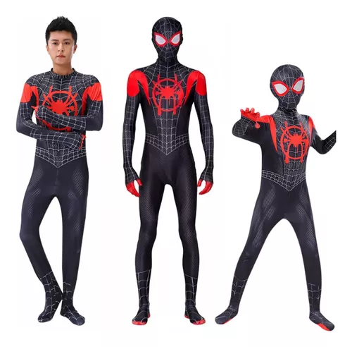 Disfraz Spiderman Musculos 3d Peto Con Capa Y Mascara Fantasy Ruz Unitalla Infantil  Niño