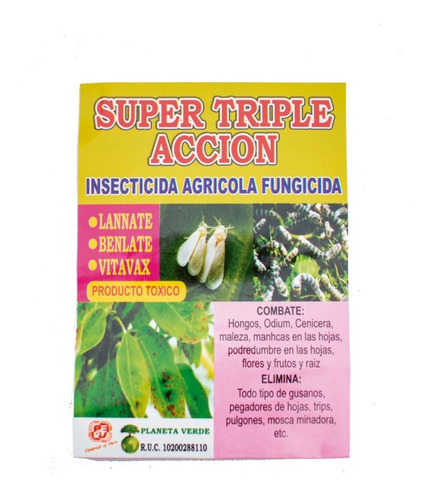 Insecticida Super Triple Acción Sobre Polvo Pack X 5 Unid.