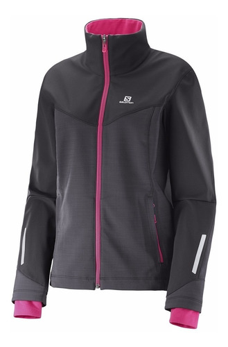 Campera Salomon Pulse Softshell Mujer Running Palermo Tenis