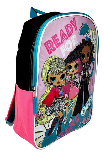 Mochila Escolar Lol Surprise 15 Pulgadas Preescolar Correas Ajustables Color Rosa