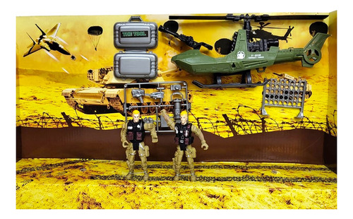 Set De Figuras De Acción Sebigus Soldier Combat 55070 Militar